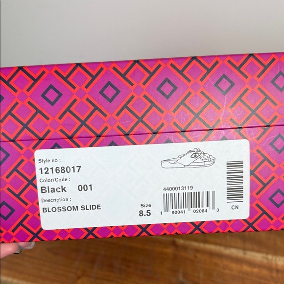 Tory Burch Black Blossom Slides, Women’s 8.5 - Picture 6 of 7